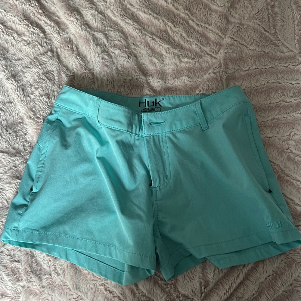Huk Women's Turquoise Cargo Shorts